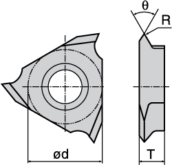 Tungaloy - Threading Insert: JTTR3010F J740 | MSC Direct