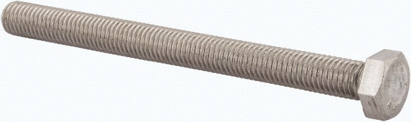 Value Collection 3M4HC0120140CP Hex Head Cap Screw: M12 x 1.75 x 140 mm, Grade 316 & Austenitic Grade A4 Stainless Steel, Uncoated Image