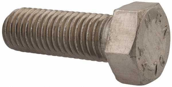 Value Collection 3M4HC0180050CP Hex Head Cap Screw: M18 x 2.50 x 50 mm, Grade 316 & Austenitic Grade A4 Stainless Steel, Uncoated Image