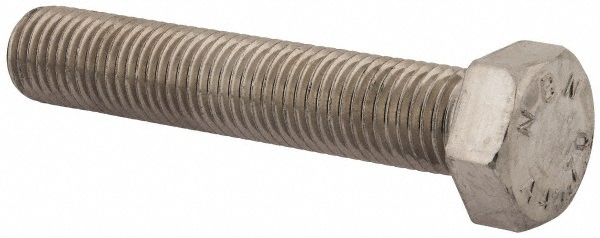 Value Collection 3M4HC0240130CP Hex Head Cap Screw: M24 x 3.00 x 130 mm, Grade 316 & Austenitic Grade A4 Stainless Steel, Uncoated Image