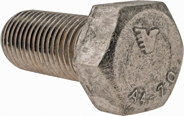 Value Collection 3M4HC0270060CP Hex Head Cap Screw: M27 x 3.00 x 60 mm, Grade 316 & Austenitic Grade A4 Stainless Steel, Uncoated Image
