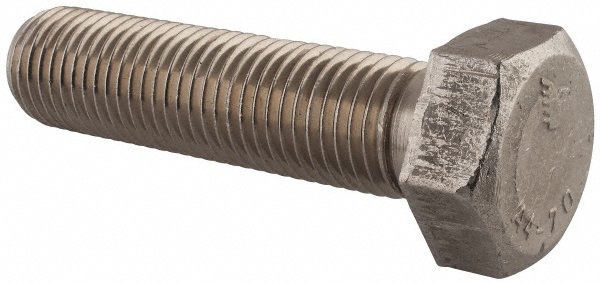 Value Collection 3M4HC0300120CP Hex Head Cap Screw: M30 x 3.50 x 120 mm, Grade 316 & Austenitic Grade A4 Stainless Steel, Uncoated Image