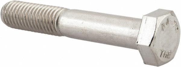 Value Collection 1M4HC0120070CP Hex Head Cap Screw: M12 x 1.75 x 70 mm, Grade 316 & Austenitic Grade A4 Stainless Steel, Uncoated Image