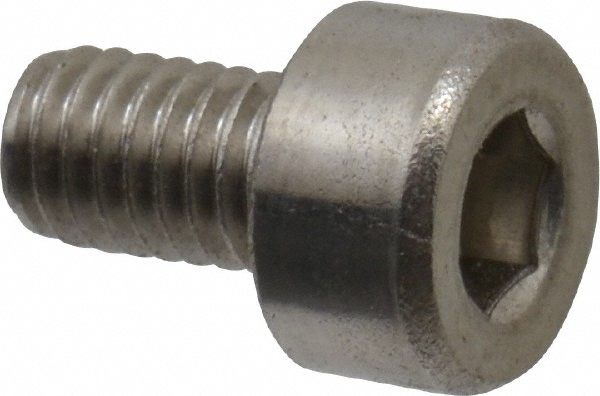 Value Collection MASC0030005CP Hex Head Cap Screw: M3 x 0.50 x 5 mm, Grade 18-8 & Austenitic Grade A2 Stainless Steel, Uncoated Image