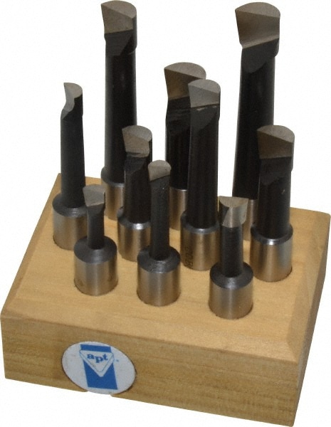 Made in USA COBH 500 1/4 to 1/2" Min Diam, 3/4 to 2-1/2" Max Depth, 1/2" Shank Diam, 2-5/16 to 3-7/8" OAL Boring Bar Set Image