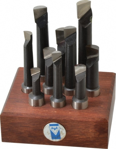 Made in USA COCH 625 3/8 to 5/8" Min Diam, 1-1/8 to 3-1/8" Max Depth, 5/8" Shank Diam, 2-5/8 to 4-5/8" OAL Boring Bar Set Image