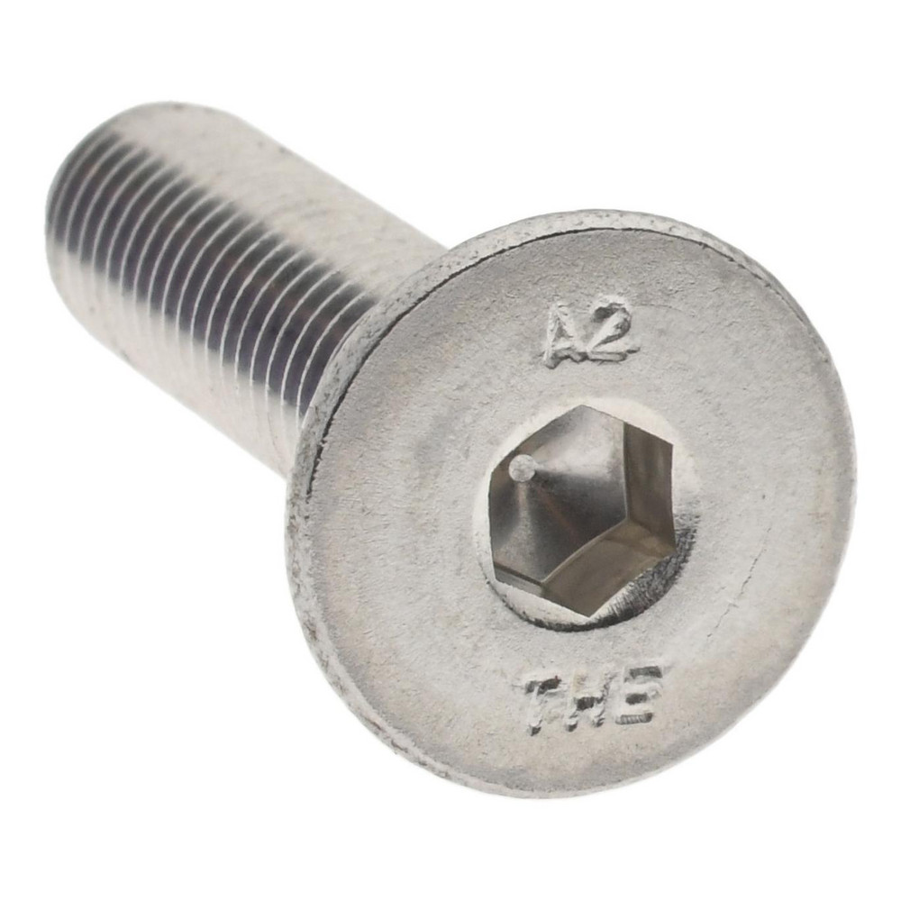 Value Collection - Flat Socket Cap Screw: M8x1.25, 18-8/Austenitic ...