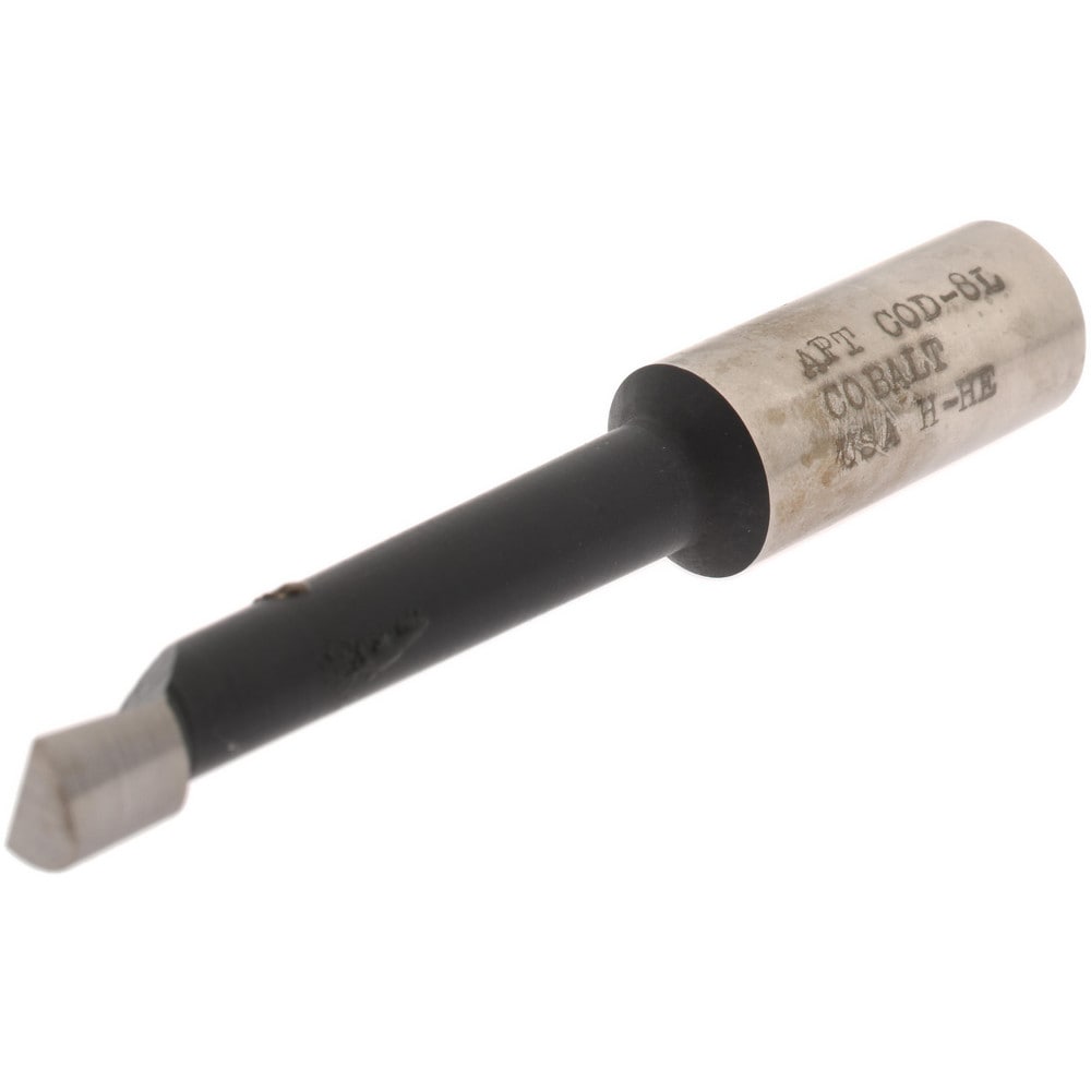 Boring Bar: 1/2" Min Bore, 2-1/2" Max Depth, Right Hand Cut, M42 Cobalt