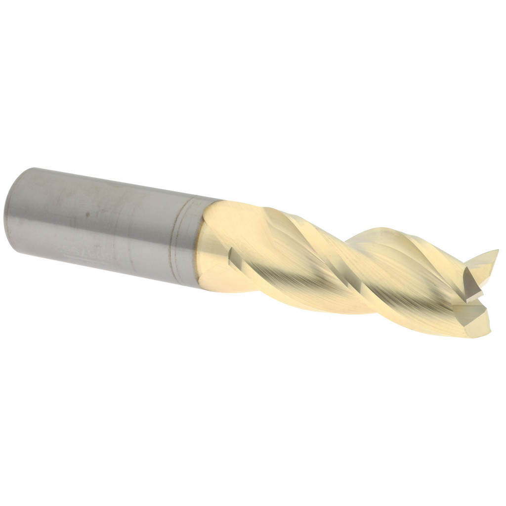 314920 Square End Mill: 5/8 Dia, 1-5/8 LOC, 5/8 Shank Dia, 3-1/2 OAL, 3 Flutes, Solid Carbide  