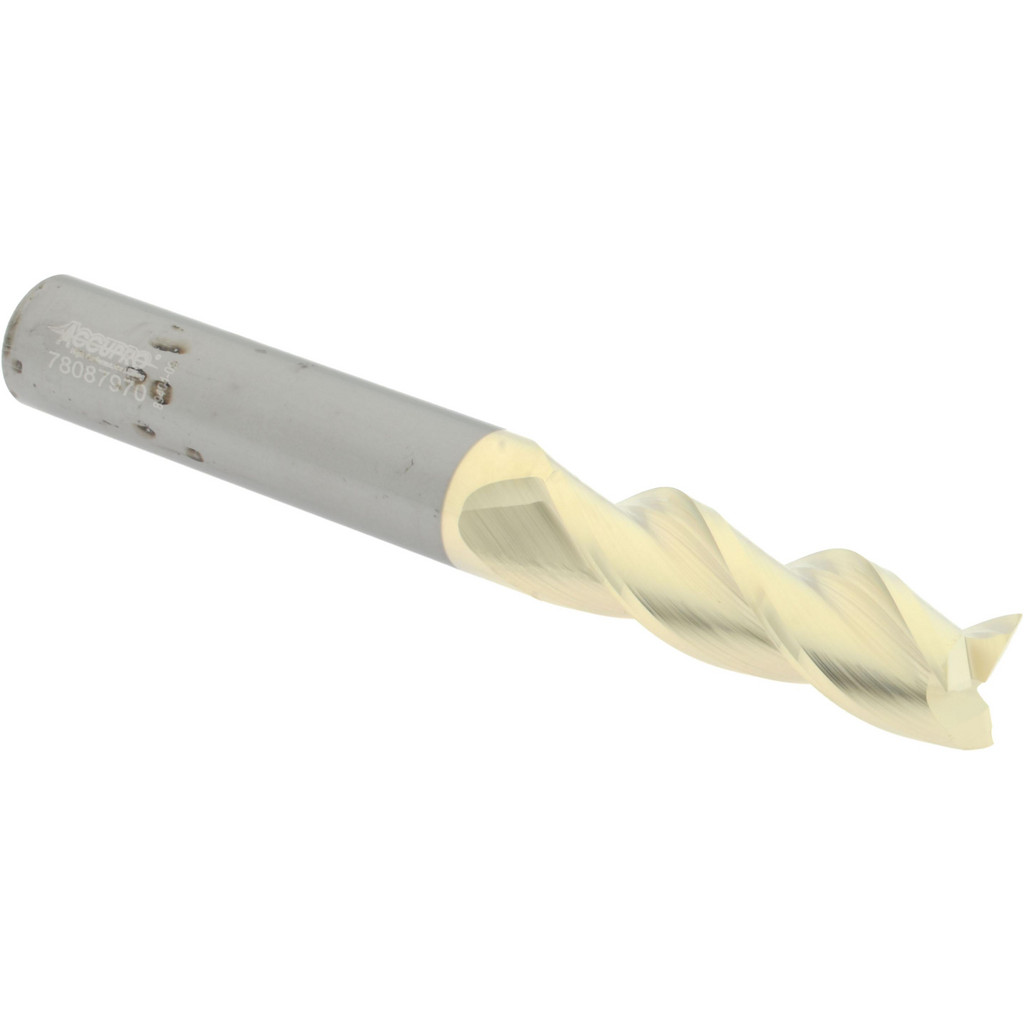 Accupro 35062532C5 Square End Mill: 5/8 Dia, 2 LOC, 5/8 Shank Dia, 5 OAL, 3 Flutes, Solid Carbide Image