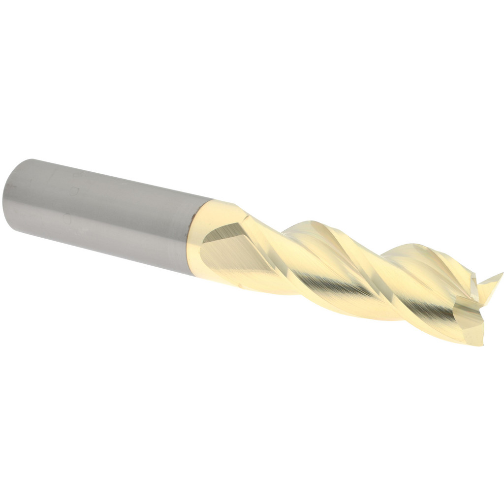 Accupro 35075036C5 Square End Mill: 3/4 Dia, 2-1/4 LOC, 3/4 Shank Dia, 5 OAL, 3 Flutes, Solid Carbide Image