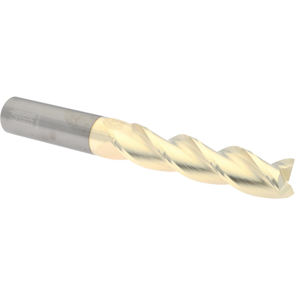 Accupro 35075052C5 Square End Mill: 3/4 Dia, 3-1/4 LOC, 3/4 Shank Dia, 6 OAL, 3 Flutes, Solid Carbide Image