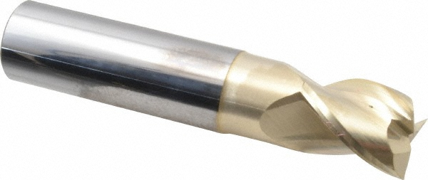 Accupro 35010020N34C5 Square End Mill: 1 Dia, 1-1/4 LOC, 1 Shank Dia, 5 OAL, 3 Flutes, Solid Carbide Image