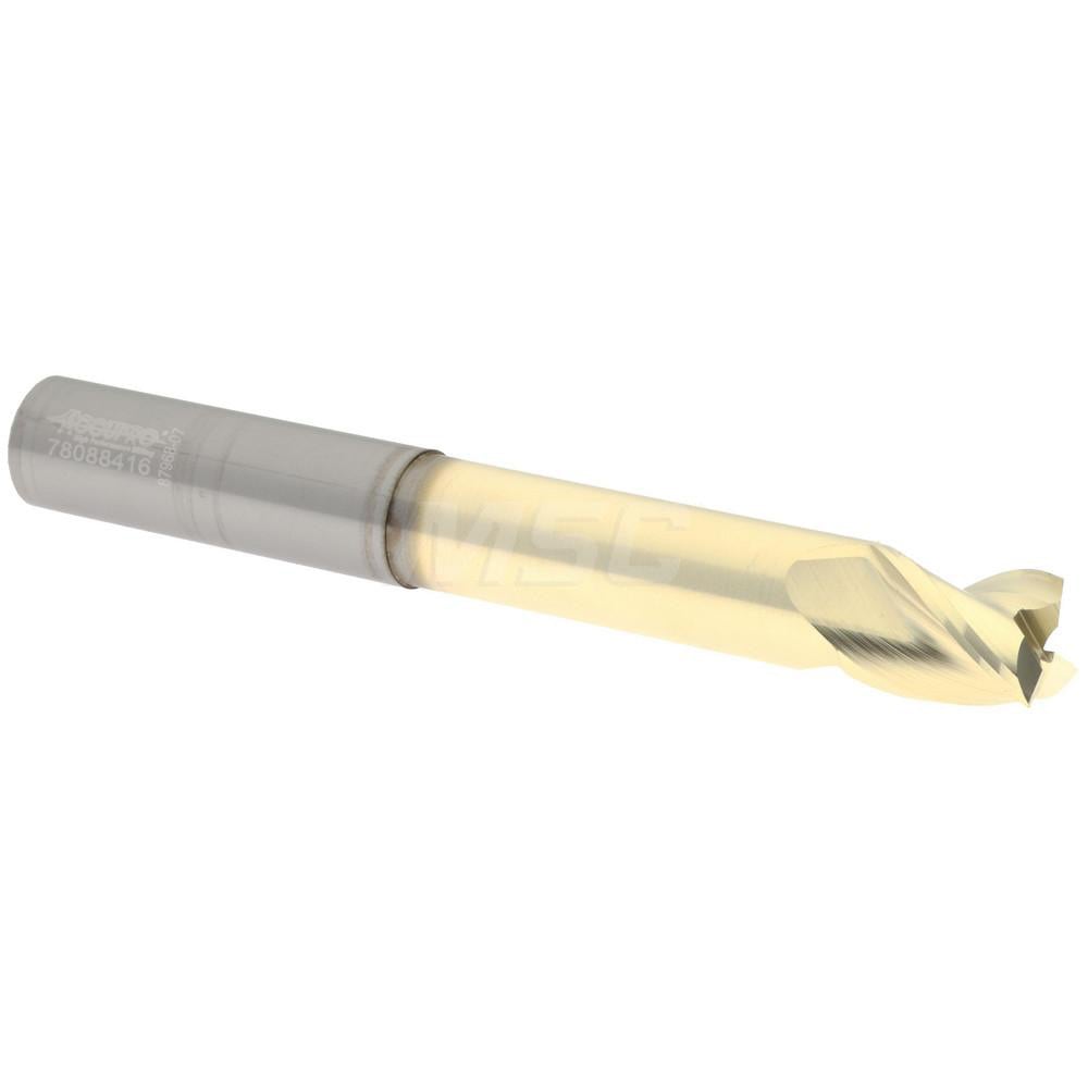 Accupro 35050010NS38C5 Square End Mill: 1/2 Dia, 5/8 LOC, 1/2 Shank Dia, 4 OAL, 3 Flutes, Solid Carbide 