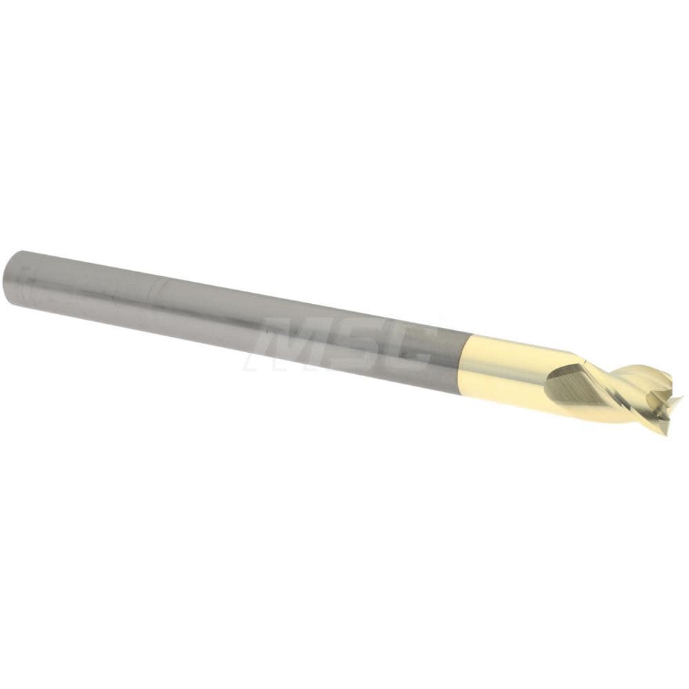 Accupro 35050010NS06C5 Square End Mill: 1/2 Dia, 5/8 LOC, 1/2 Shank Dia, 6 OAL, 3 Flutes, Solid Carbide 