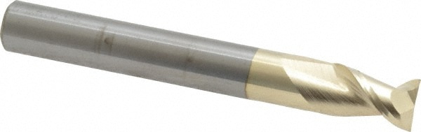 Accupro 25031208C5 Square End Mill: 5/16 Dia, 1/2 LOC, 5/16 Shank Dia, 2-1/2 OAL, 2 Flutes, Solid Carbide 