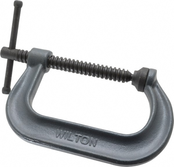 C-Clamp: 4-1/4" Max Opening, 3-1/4" Throat Depth, Forged Steel