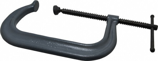 C-Clamp: 8-1/4" Max Opening, 5" Throat Depth, Forged Steel