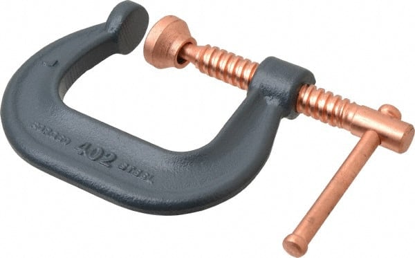 Wilton 14215 C-Clamp: 2-1/8" Max Opening, 2-5/8" Throat Depth, Forged Steel 