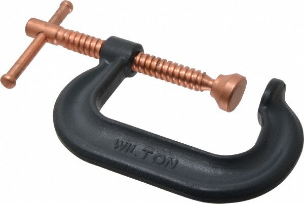 C-Clamp: 3" Max Opening, 2-1/2" Throat Depth, Forged Steel