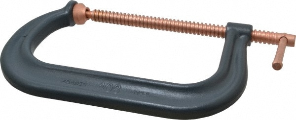 C-Clamp: 8-1/4" Max Opening, 5" Throat Depth, Forged Steel