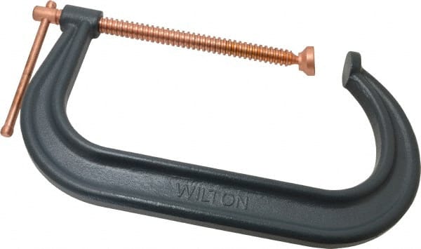 Wilton 14285 C-Clamp: 10-1/8" Max Opening, 6" Throat Depth, Forged Steel 