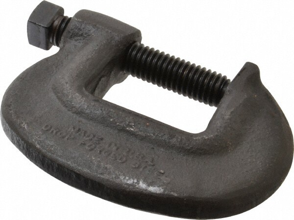 C-Clamp: 1-3/8" Max Opening, 1-3/32" Throat Depth, Forged Steel