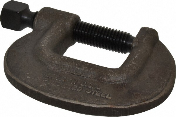 C-Clamp: 1-3/4" Max Opening, 1-3/16" Throat Depth, Forged Steel