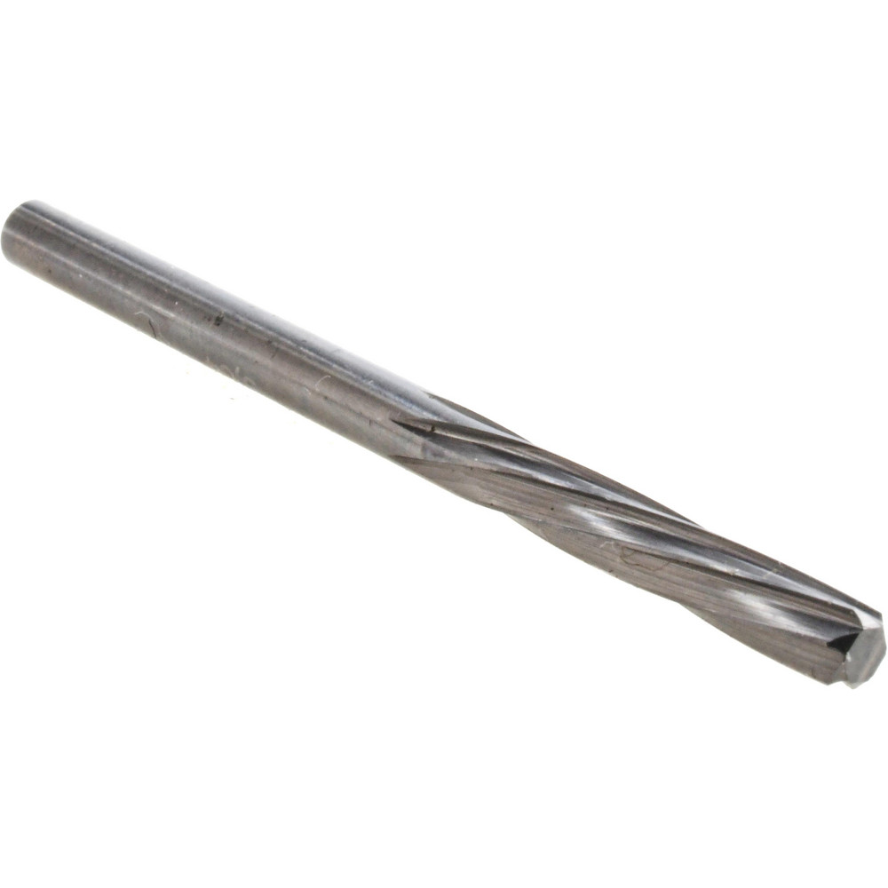 Chucking Reamer: 0.1433" Dia, 2-1/4" OAL, 0.5900" Flute Length, Straight-Cylindrical Shank, Solid Carbide