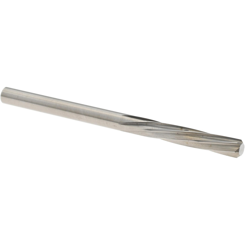 Chucking Reamer: 0.1472" Dia, 2-1/4" OAL, 0.5900" Flute Length, Straight-Cylindrical Shank, Solid Carbide