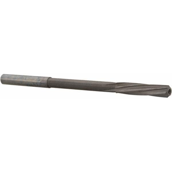 Magafor 88860005030 Chucking Reamer: 0.198" Dia, 3-25/64" OAL, 29/32" Flute Length, Straight Shank, Solid Carbide Image