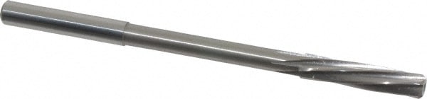 Magafor 88860005620 Chucking Reamer: 0.2213" Dia, 3-21/32" OAL, 1-1/32" Flute Length, Straight Shank, Solid Carbide Image