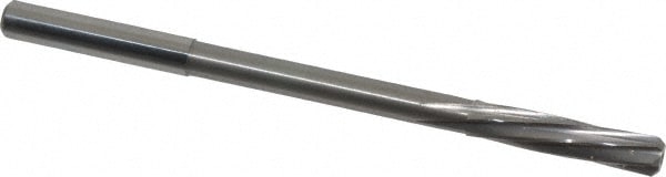 Magafor 88860005980 Chucking Reamer: 0.2354" Dia, 3-31/32" OAL, 1-7/64" Flute Length, Straight Shank, Solid Carbide Image