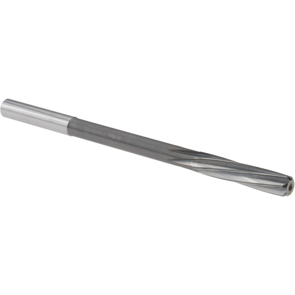 Chucking Reamer: 6.01 mm Dia, 3-31/32" OAL, 1-7/64" Flute Length, Spiral Flute, Straight-Cylindrical Shank, Solid Carbide