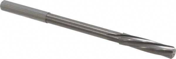 Magafor 88860006300 Chucking Reamer: 0.248" Dia, 3-31/32" OAL, 1-7/64" Flute Length, Straight Shank, Solid Carbide Image