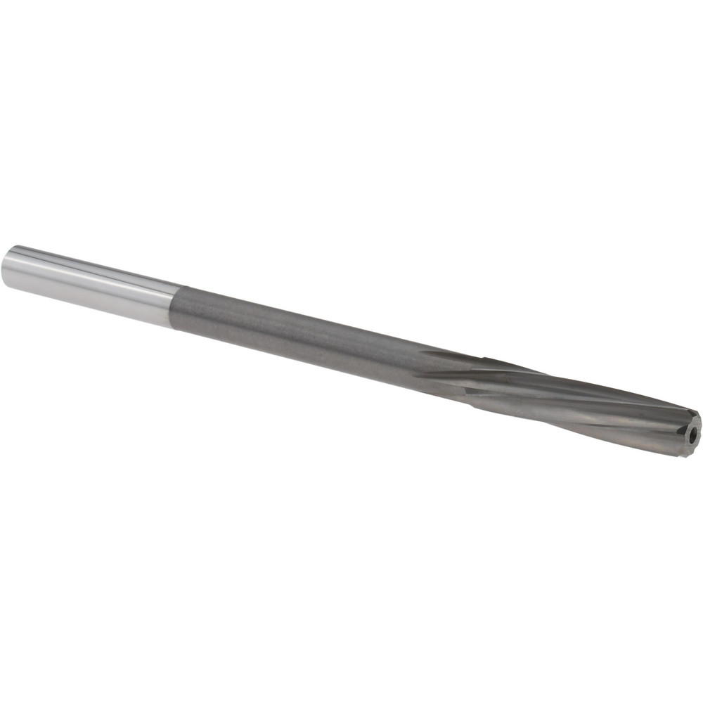 Chucking Reamer: 1/4" Dia, 3.9800" OAL, 1.1020" Flute Length, Straight-Cylindrical Shank, Solid Carbide