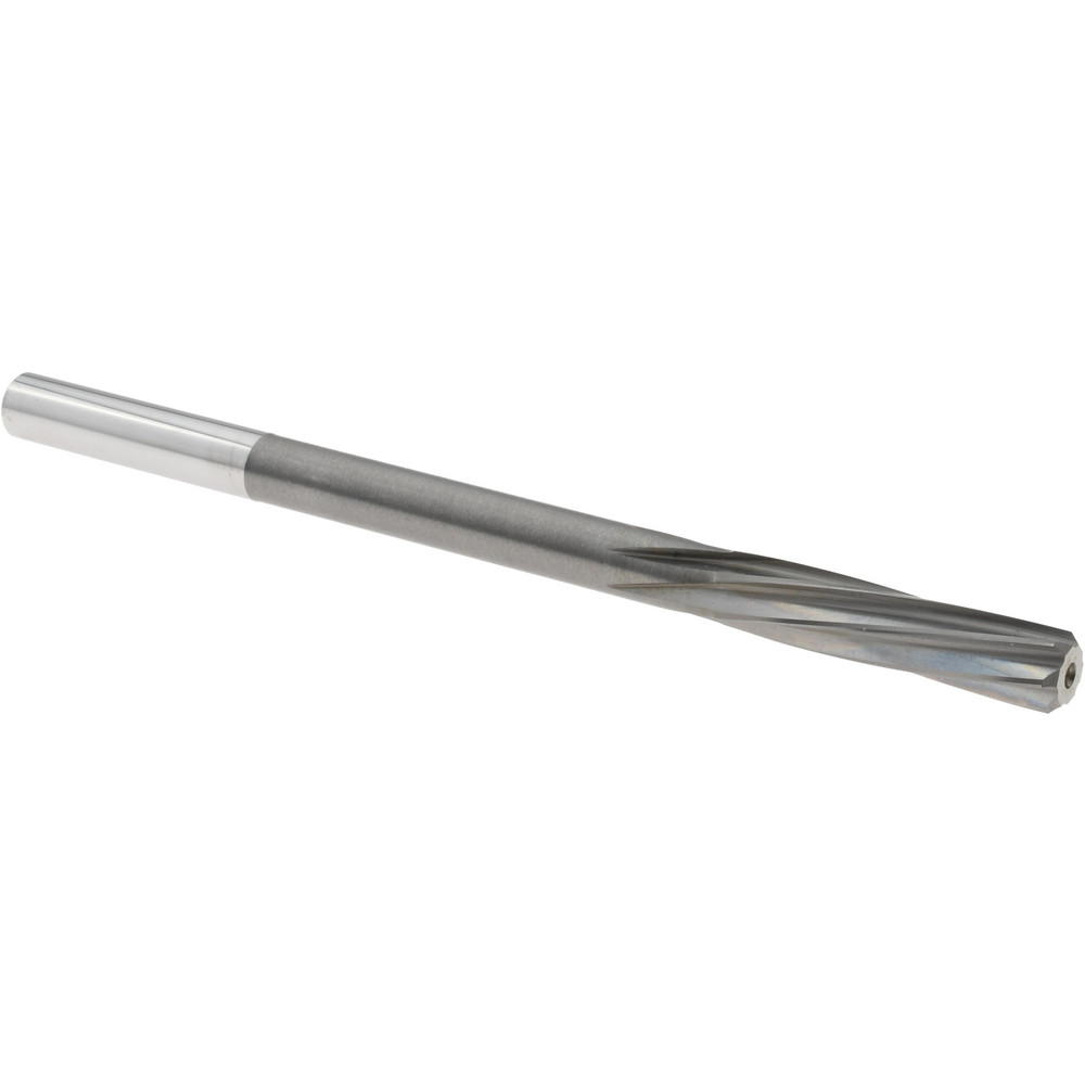Chucking Reamer: 1/4" Dia, 3.9800" OAL, 1.1020" Flute Length, Straight-Cylindrical Shank, Solid Carbide