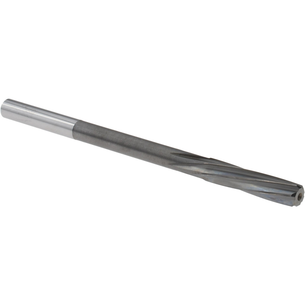 Chucking Reamer: 0.2516" Dia, 3.9800" OAL, 1.1020" Flute Length, Straight-Cylindrical Shank, Solid Carbide