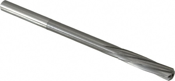 Magafor 88860006400 Chucking Reamer: 0.252" Dia, 3-31/32" OAL, 1-7/64" Flute Length, Straight Shank, Solid Carbide Image