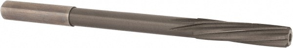 Magafor 88860007710 Chucking Reamer: 0.3035" Dia, 4-5/8" OAL, 1-19/64" Flute Length, Straight Shank, Solid Carbide 