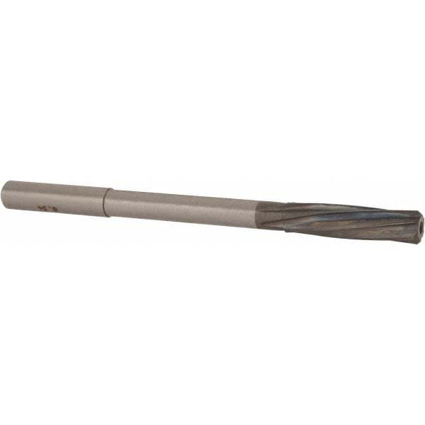 Magafor 88860008340 Chucking Reamer: 0.3283" Dia, 4-5/8" OAL, 1-19/64" Flute Length, Straight Shank, Solid Carbide Image