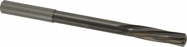 Magafor 88860008720 Chucking Reamer: 0.3433" Dia, 4-31/32" OAL, 1-27/64" Flute Length, Straight Shank, Solid Carbide 