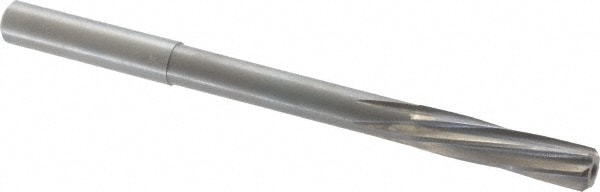 Magafor 88860008730 Chucking Reamer: 0.3437" Dia, 4-31/32" OAL, 1-27/64" Flute Length, Straight Shank, Solid Carbide Image