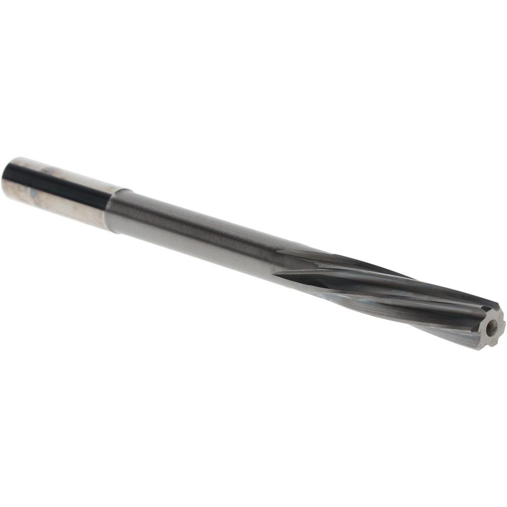Chucking Reamer: 8.75 mm Dia, 4-31/32" OAL, 1-27/64" Flute Length, Spiral Flute, Straight-Cylindrical Shank, Solid Carbide