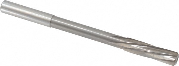 Magafor 88860009490 Chucking Reamer: 0.3736" Dia, 4-31/32" OAL, 1-27/64" Flute Length, Straight Shank, Solid Carbide Image