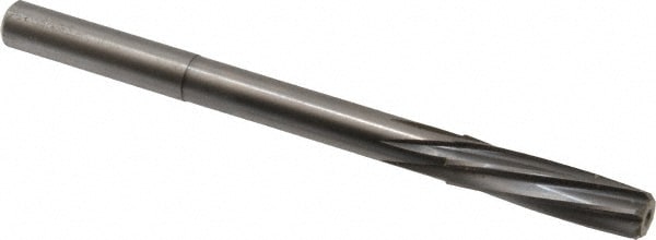 Magafor 88860009500 Chucking Reamer: 0.374" Dia, 4-31/32" OAL, 1-27/64" Flute Length, Straight Shank, Solid Carbide Image