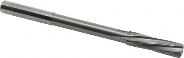 Magafor 88860009520 Chucking Reamer: 0.3748" Dia, 4-31/32" OAL, 1-27/64" Flute Length, Straight Shank, Solid Carbide Image