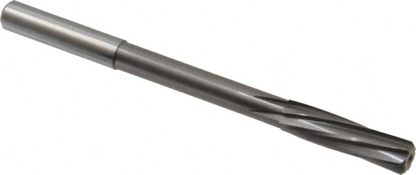 Magafor 88860009530 Chucking Reamer: 0.3752" Dia, 4-31/32" OAL, 1-27/64" Flute Length, Straight Shank, Solid Carbide Image