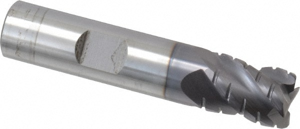 ProMax 120-03224 Corner Radius End Mill: 1/2" Dia, 5/8" LOC, 0.02" Radius, 4 Flutes, Solid Carbide 