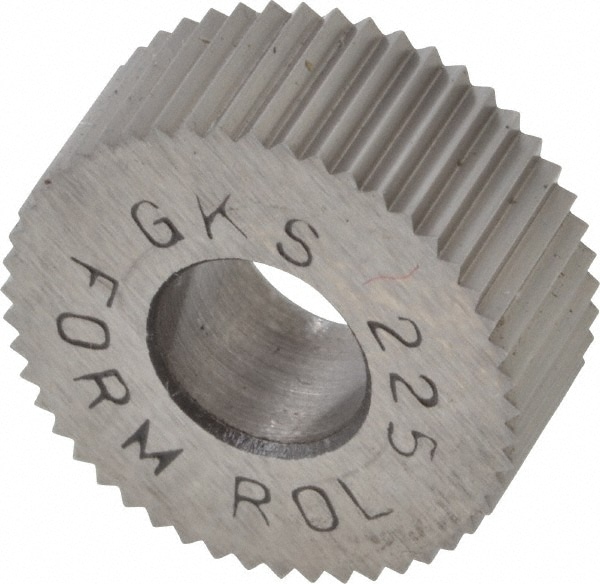 Made in USA GKS-225 Standard Knurl Wheel: 5/8" Dia, 90 ° Tooth Angle, 25 TPI, Straight, High Speed Steel Image